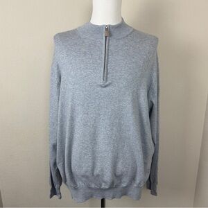 Peter Millar 1/4 zip men’s Pima cotton pull over | XXL | Grey